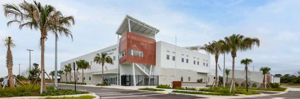 Lakewood Ranch Library exterior photography